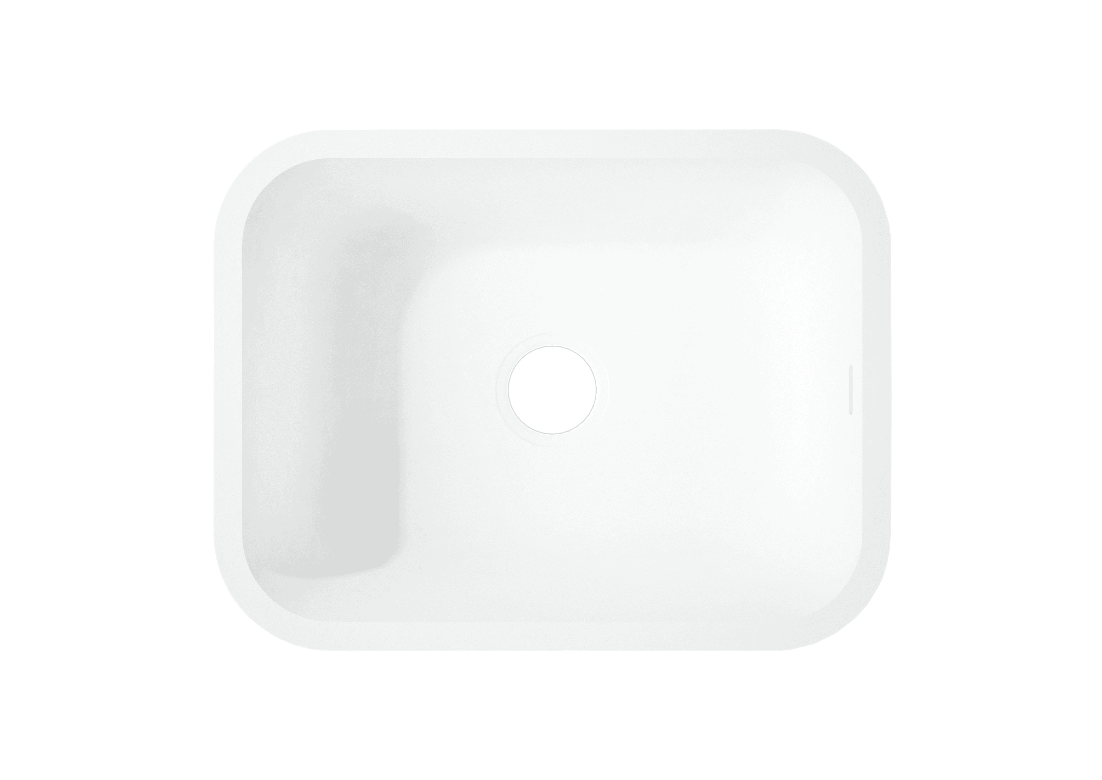 Ενσωματωμένος νεροχύτης κουζίνας Corian® Sweet 871 από solid surface υλικό