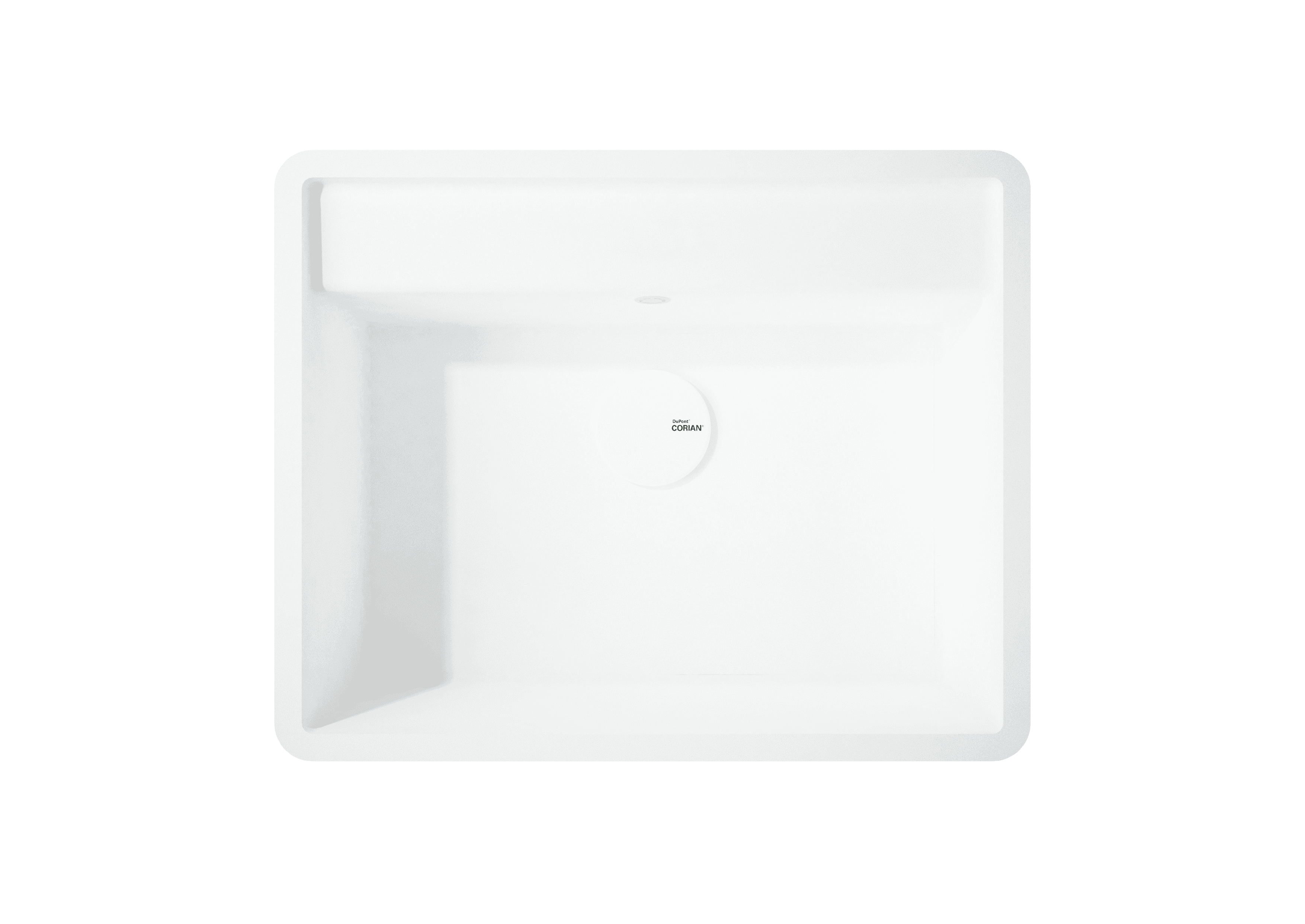 Ενσωματωμένος νεροχύτης Corian® Tasty 9610 από solid surface υλικό με seamless σχεδιασμό