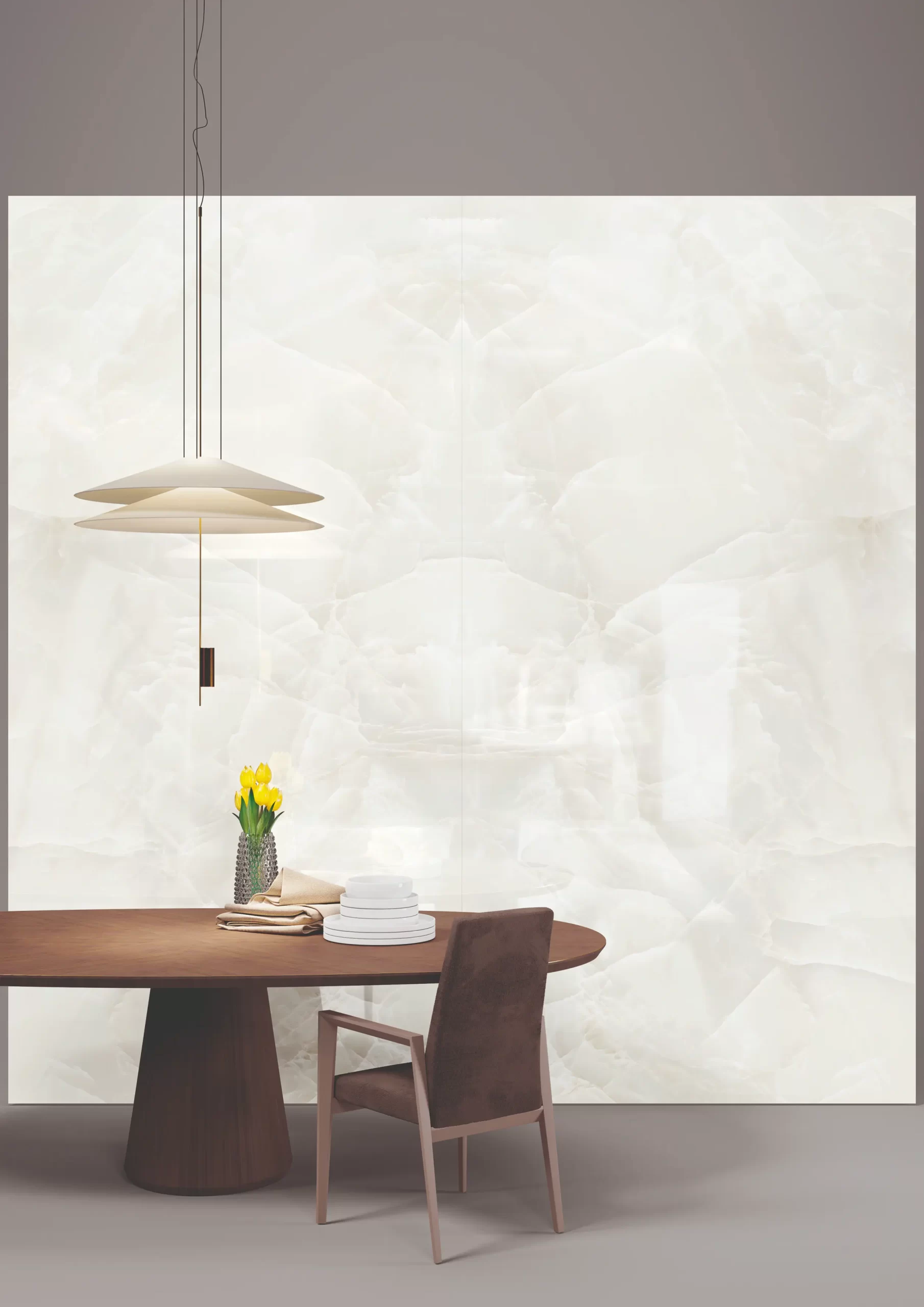 Κεραμική επιφάνεια Onyx Ivory από τη LEVEL